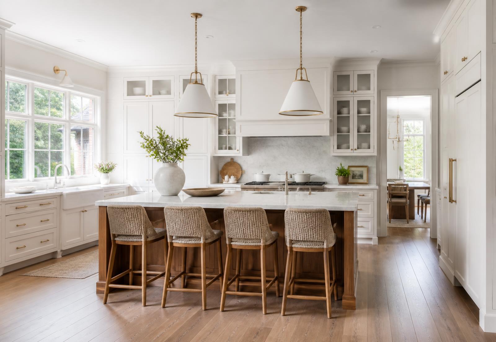 Bright Northern Virginia kitchen with natural light